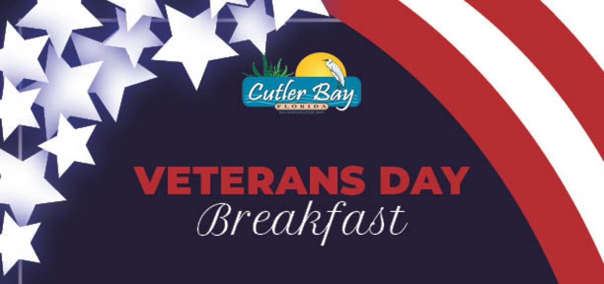 Veterans Day Breakfast Town of Cutler Bay Florida