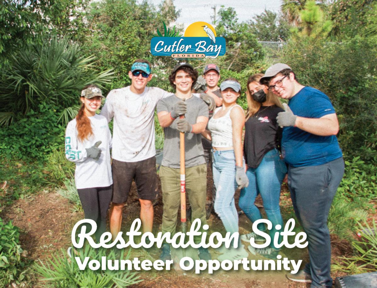 Restoration Site volunteers posing