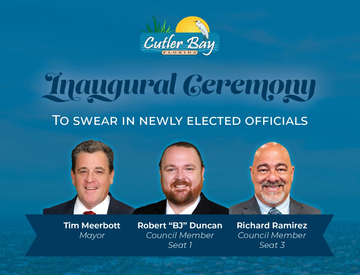 Inaugural Ceremony for Newly Elected Officials Flyer