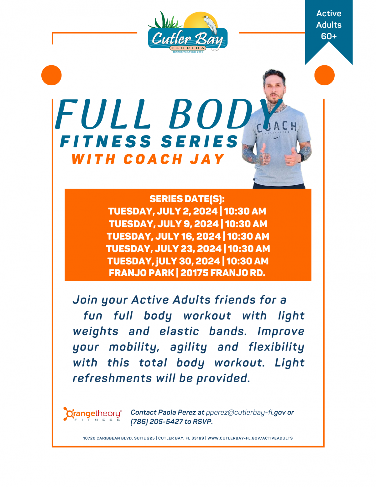 Active Adults Full Body fitness program. 